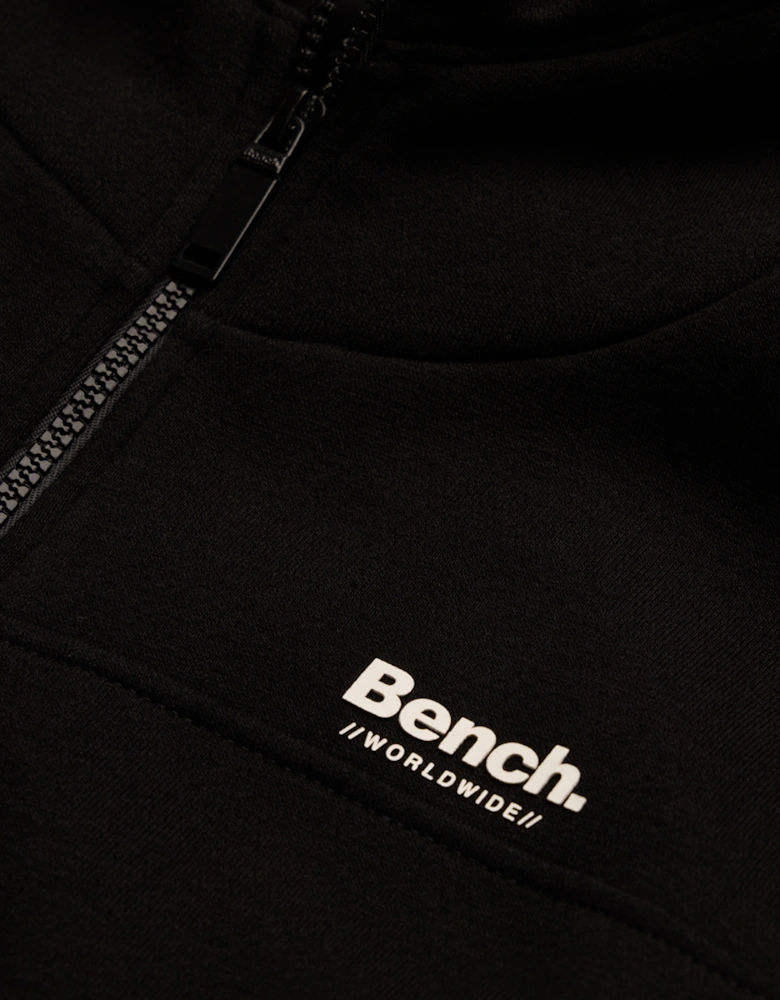Bench Areto Zip Mens Hoodie Black