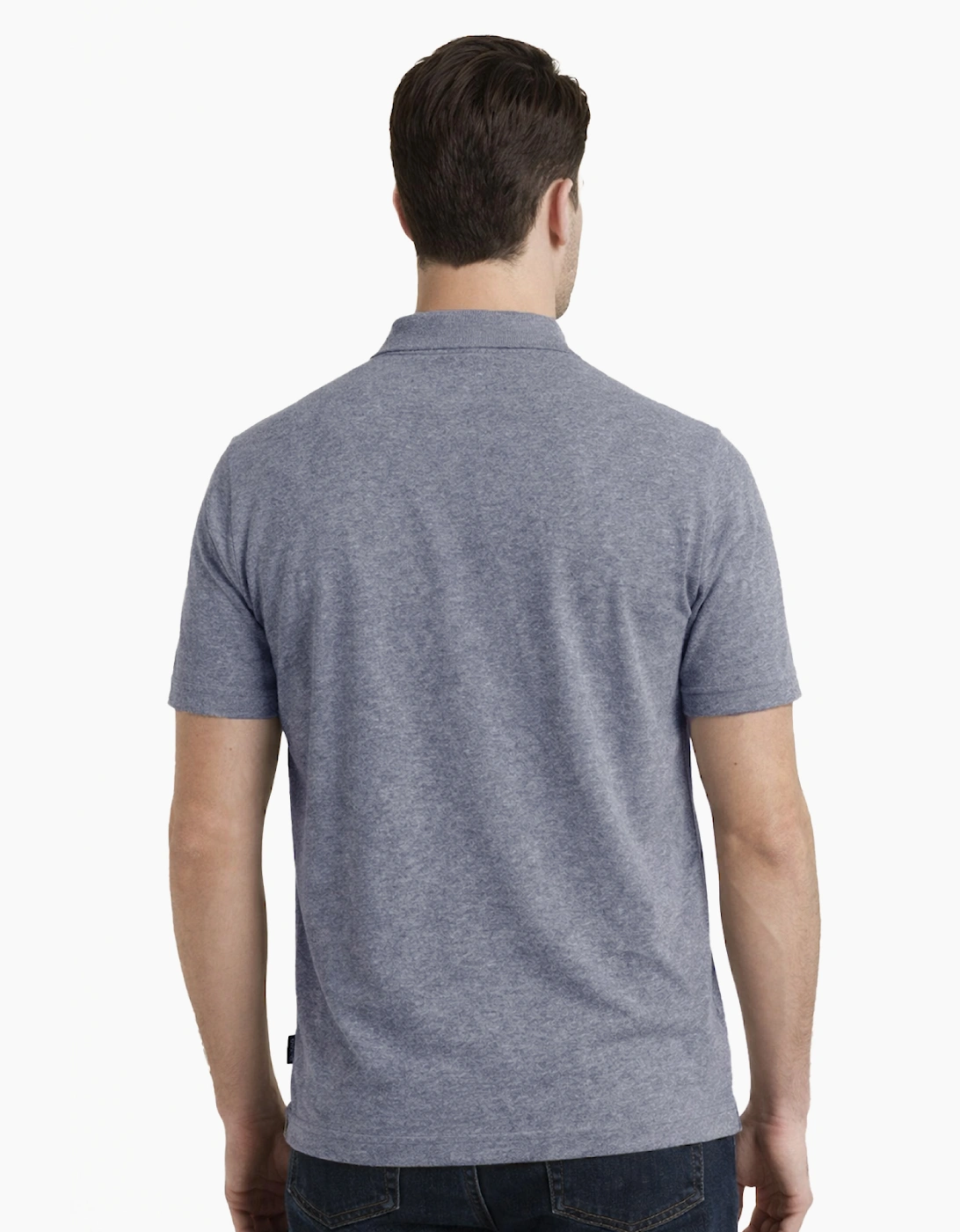 Bench Marnock Mens Polo Shirt Denim Blue