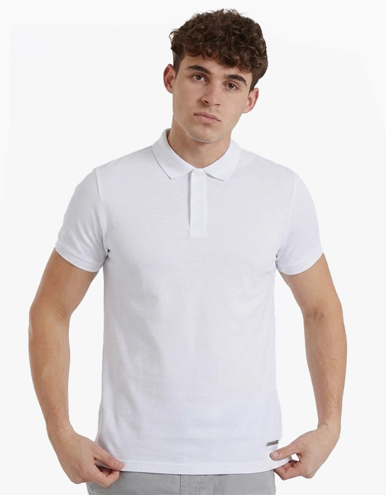 Bench Tucin Mens Polo Shirt Classic White