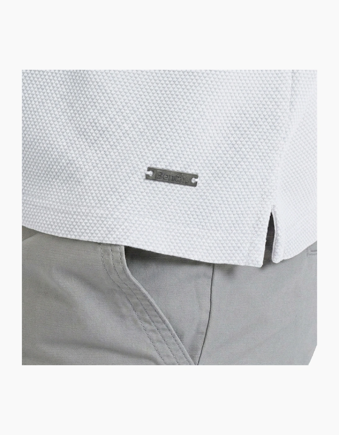 Bench Tucin Mens Polo Shirt Classic White