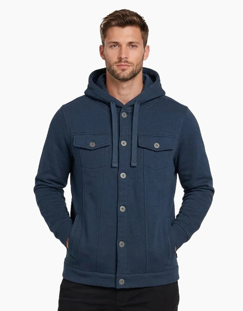 Bench Whiston Mens Hooded Jacket Navy
