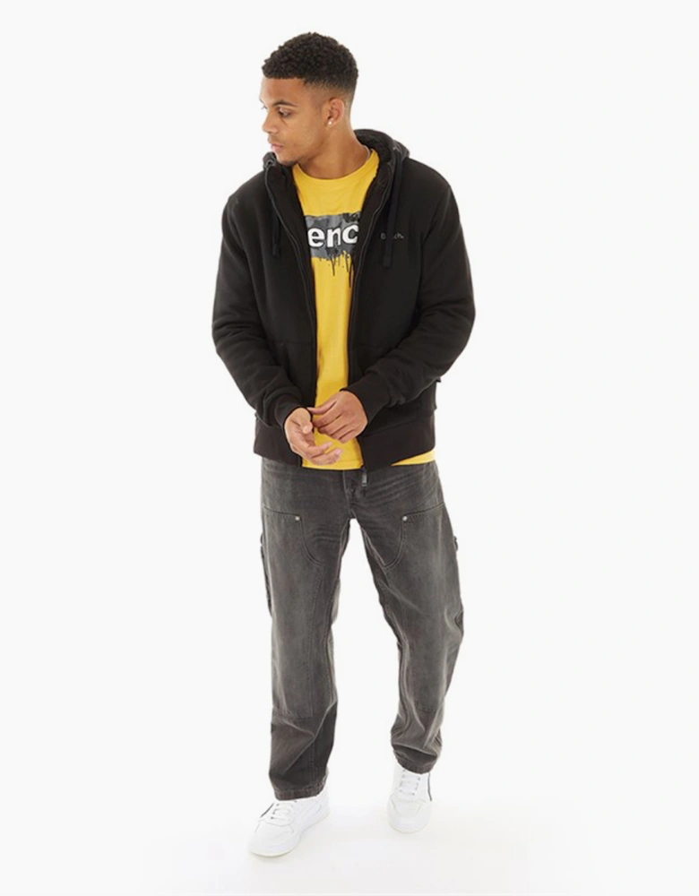 Bench Baraz Mens Zip Hoodie Black