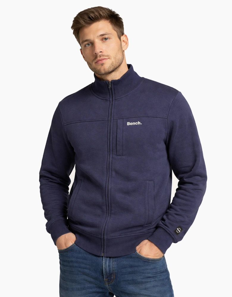 Bench Berwyn Mens Full Zip Jacket Navy