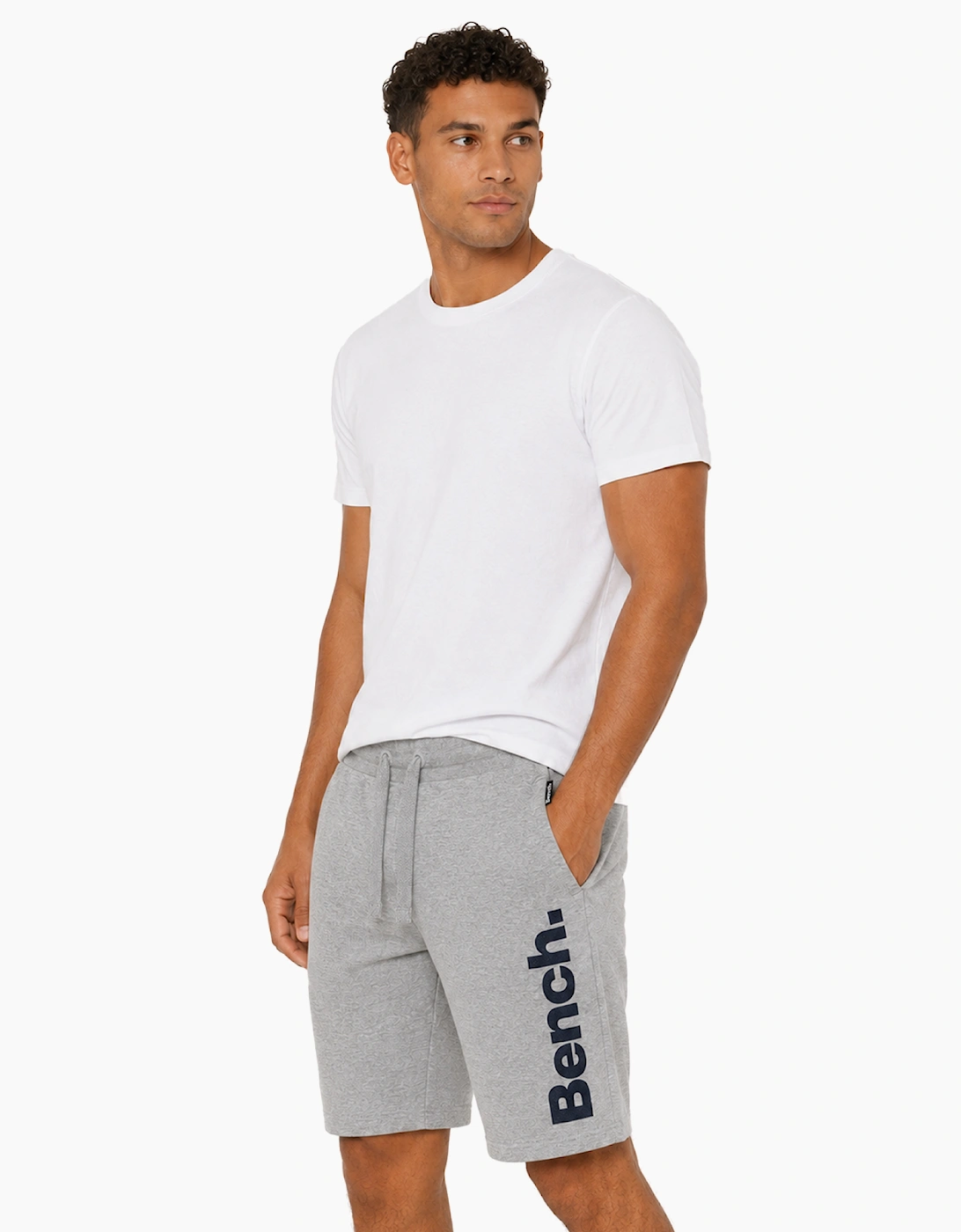 Bench Novall Mens Shorts Grey Marl / Navy