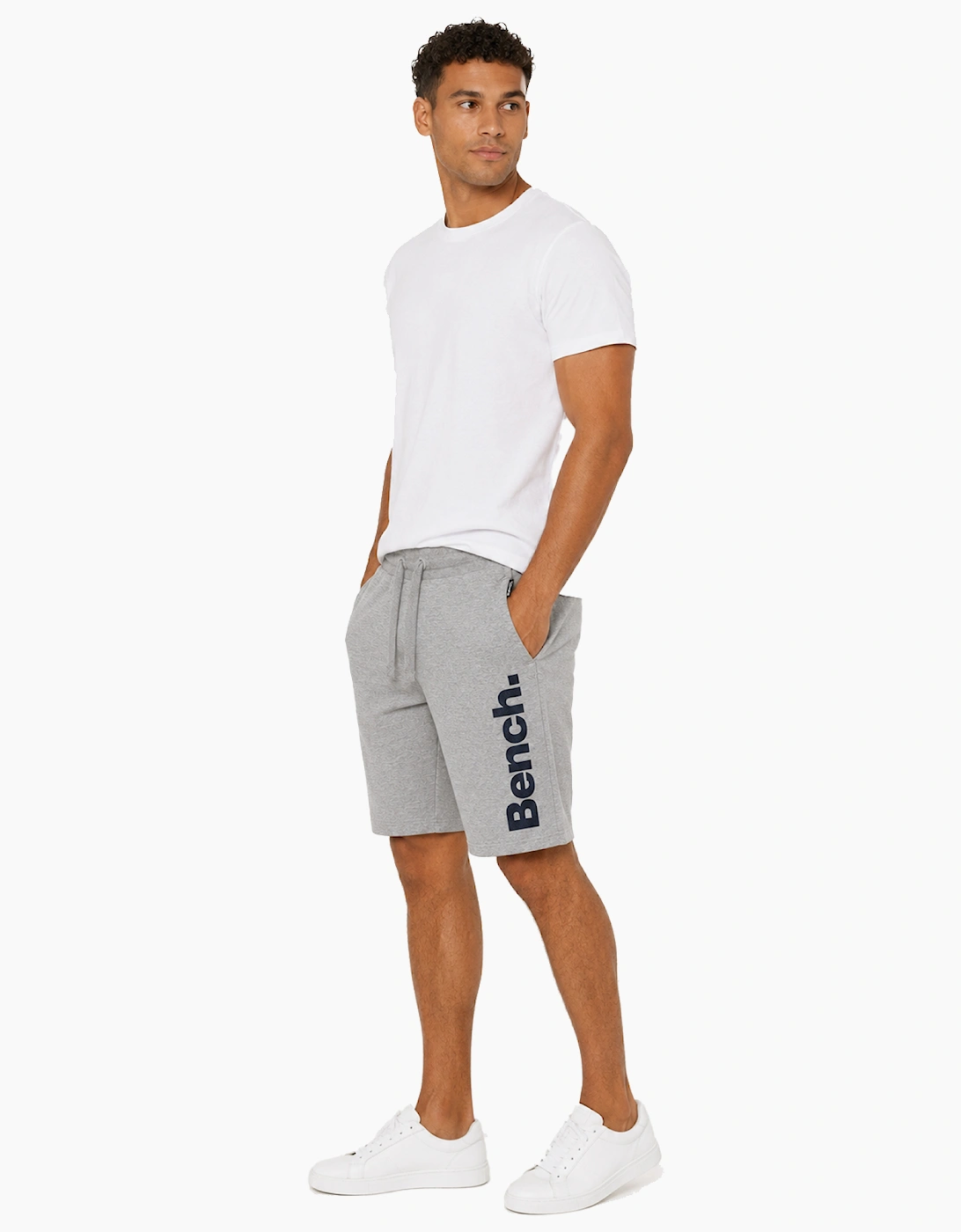 Bench Novall Mens Shorts Grey Marl / Navy