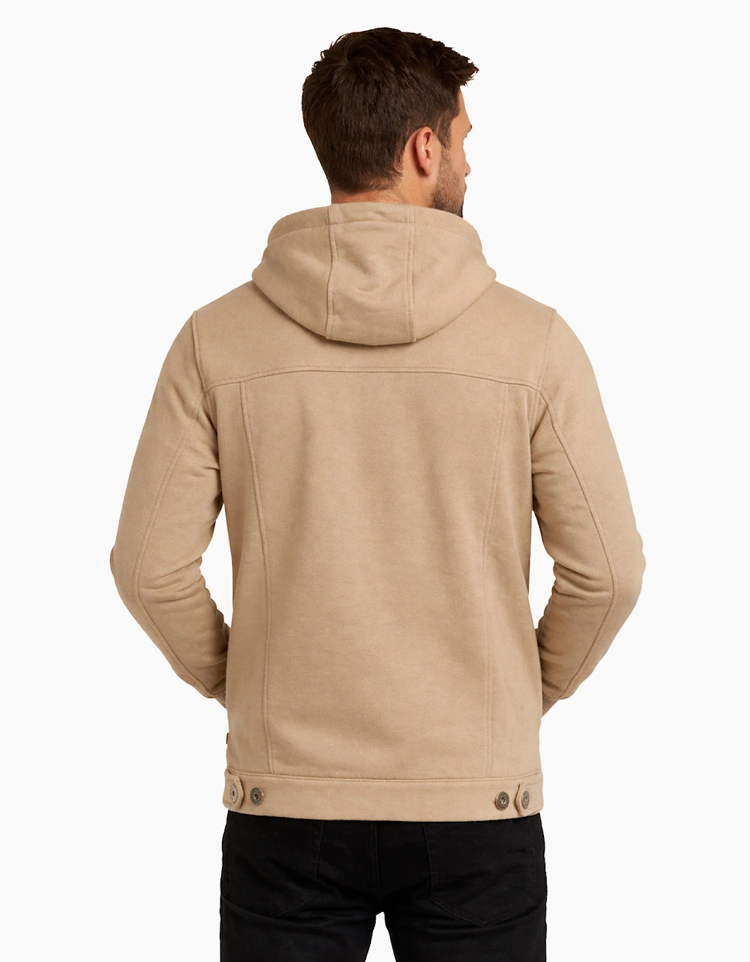 Bench Whiston Mens Hooded Jacket Stone