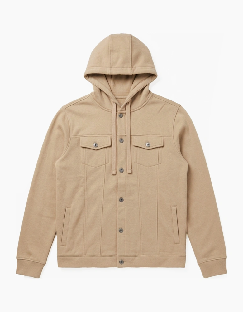 Bench Whiston Mens Hooded Jacket Stone