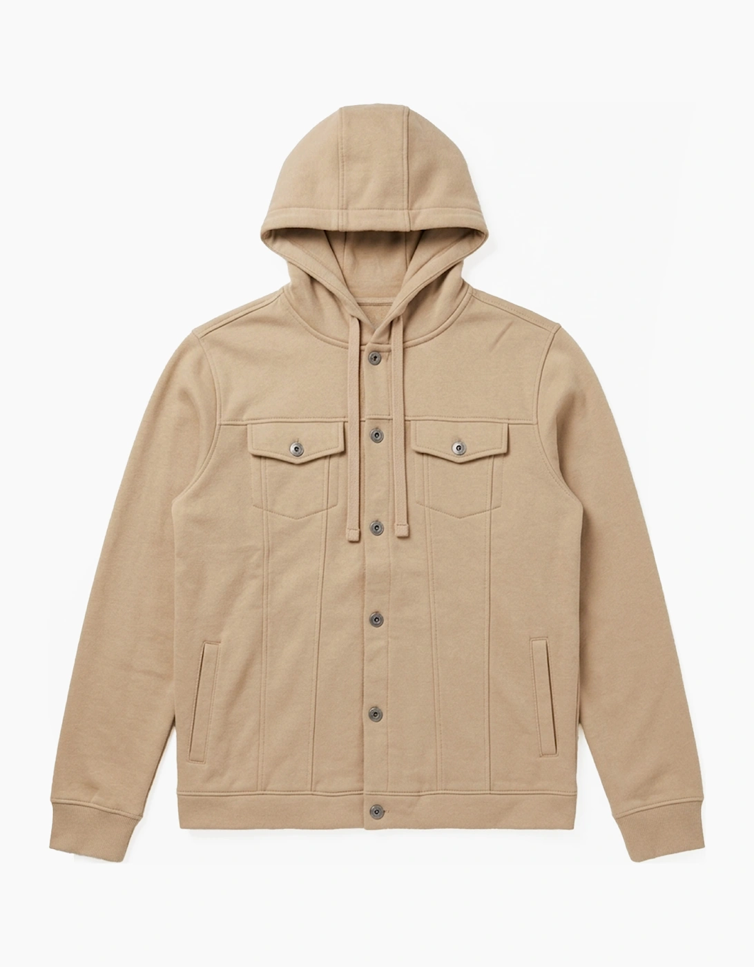 Bench Whiston Mens Hooded Jacket Stone