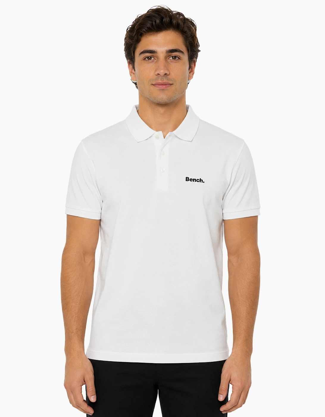 Bench Lonzol Mens Polo Shirt White
