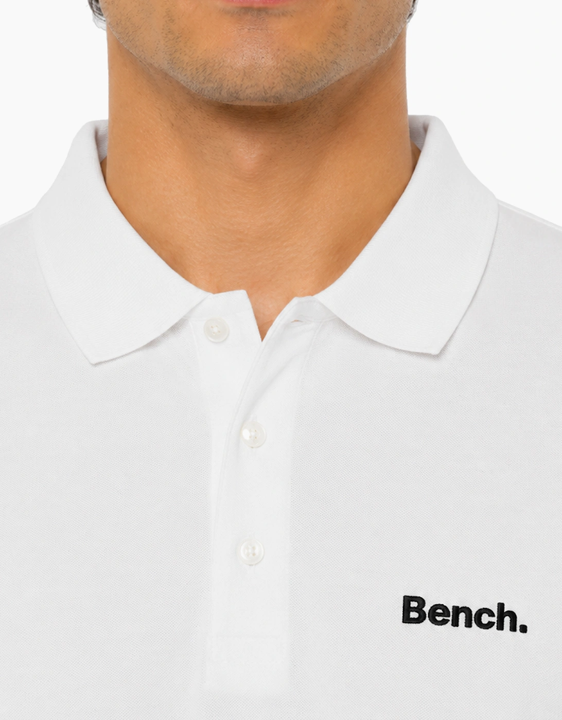 Bench Lonzol Mens Polo Shirt White