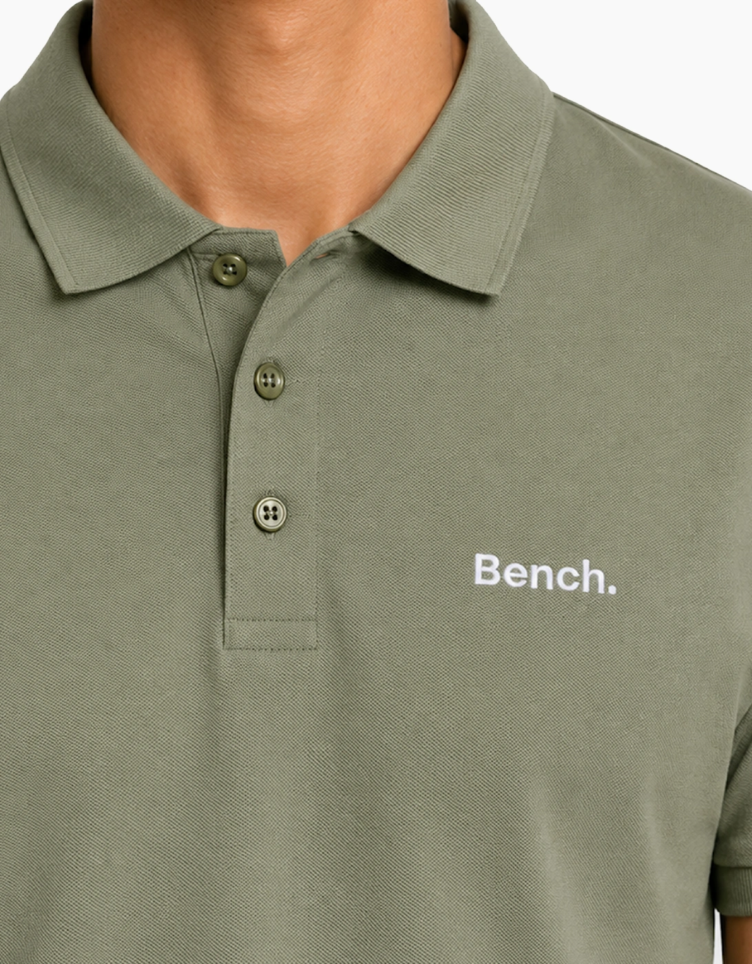 Bench Lonzol Mens Polo Shirt Sage
