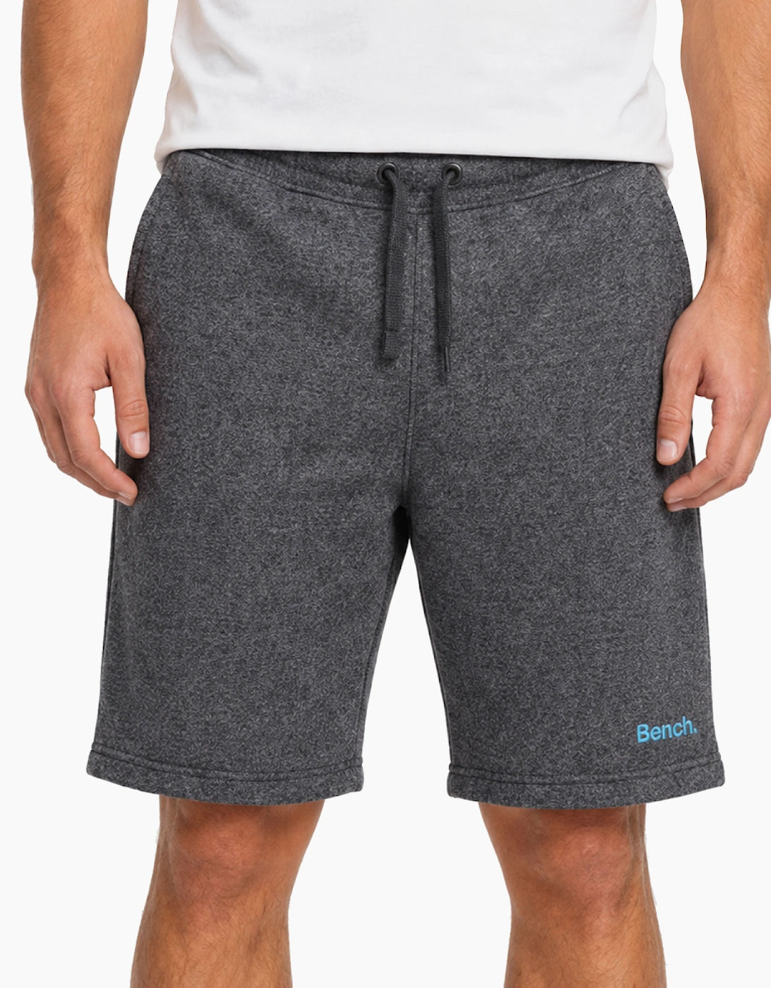 Bench Olliar Mens Fleece Shorts Dark Grey Marl