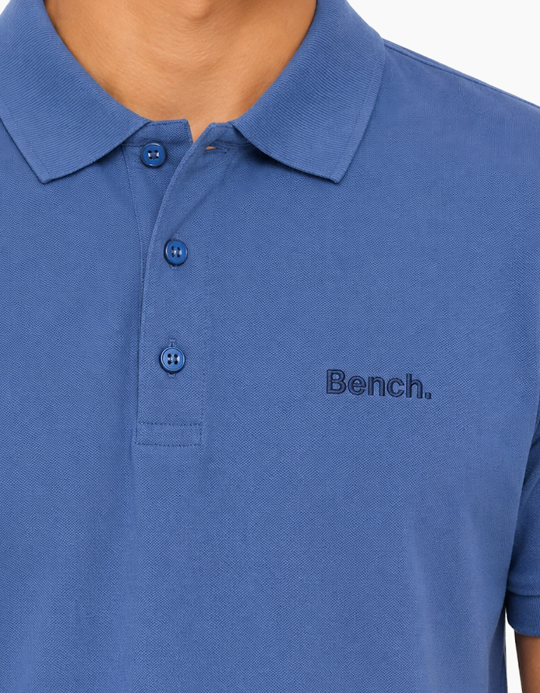 Bench Lonzol Mens Polo Shirt Blue