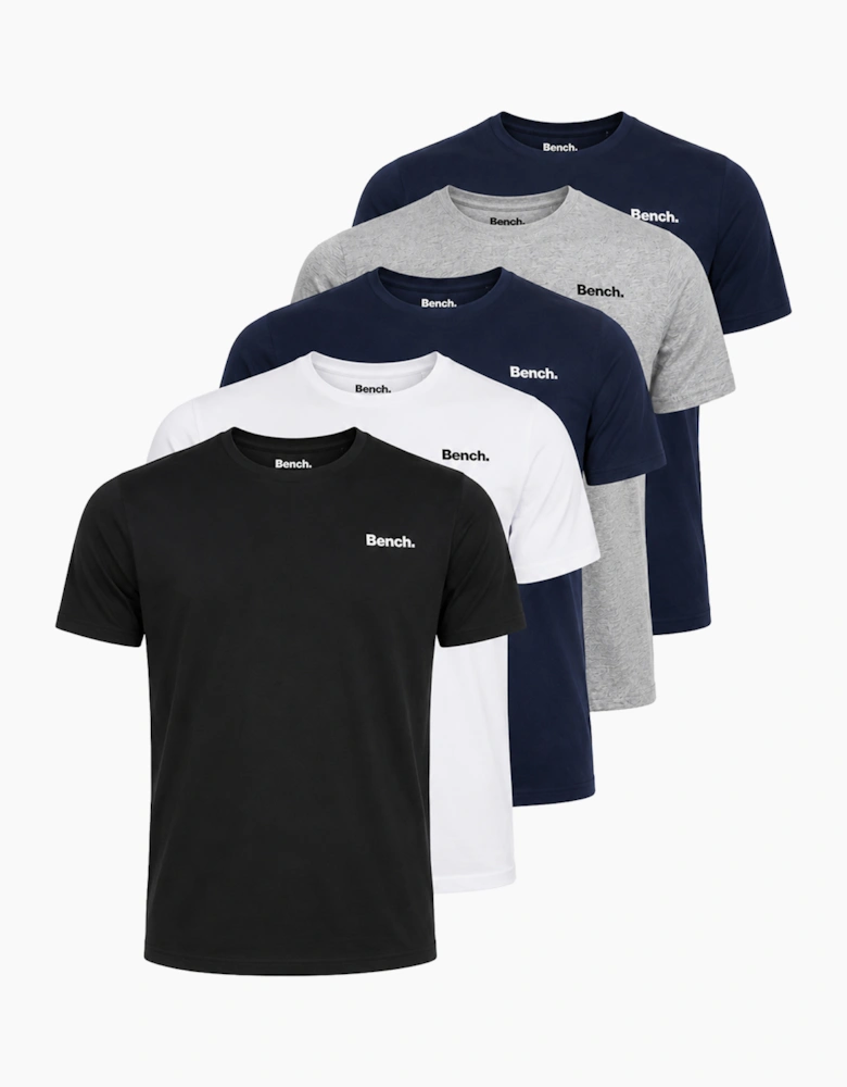 Bench Josh Mens 5pack T-shirts Assorted