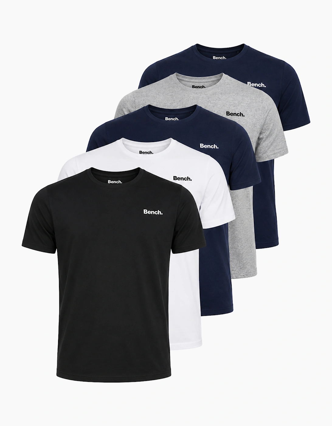 Bench Josh Mens 5pack T-shirts Assorted