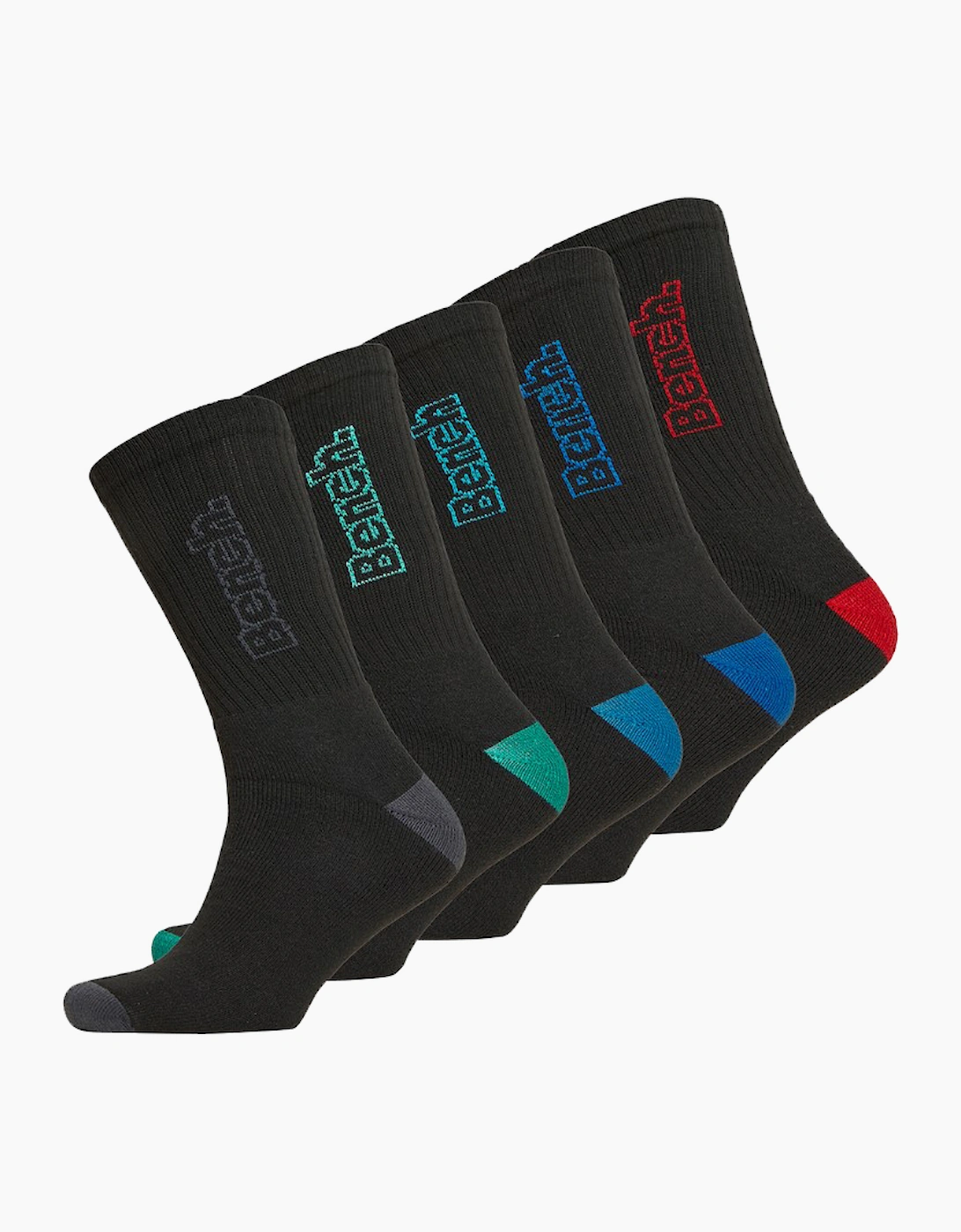 Bench Atlasten Mens 10 pair pack Crew Socks Assorted