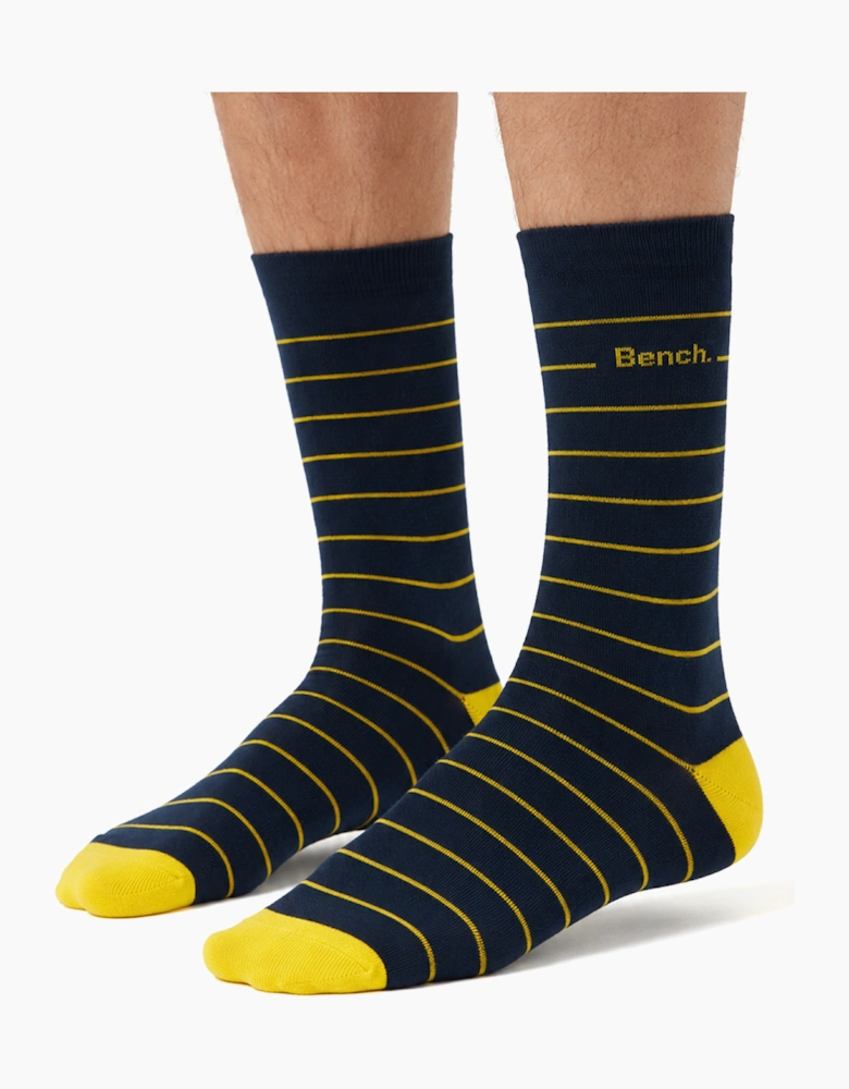 Bench Tirton Mens 7pack Dress Socks Assorted