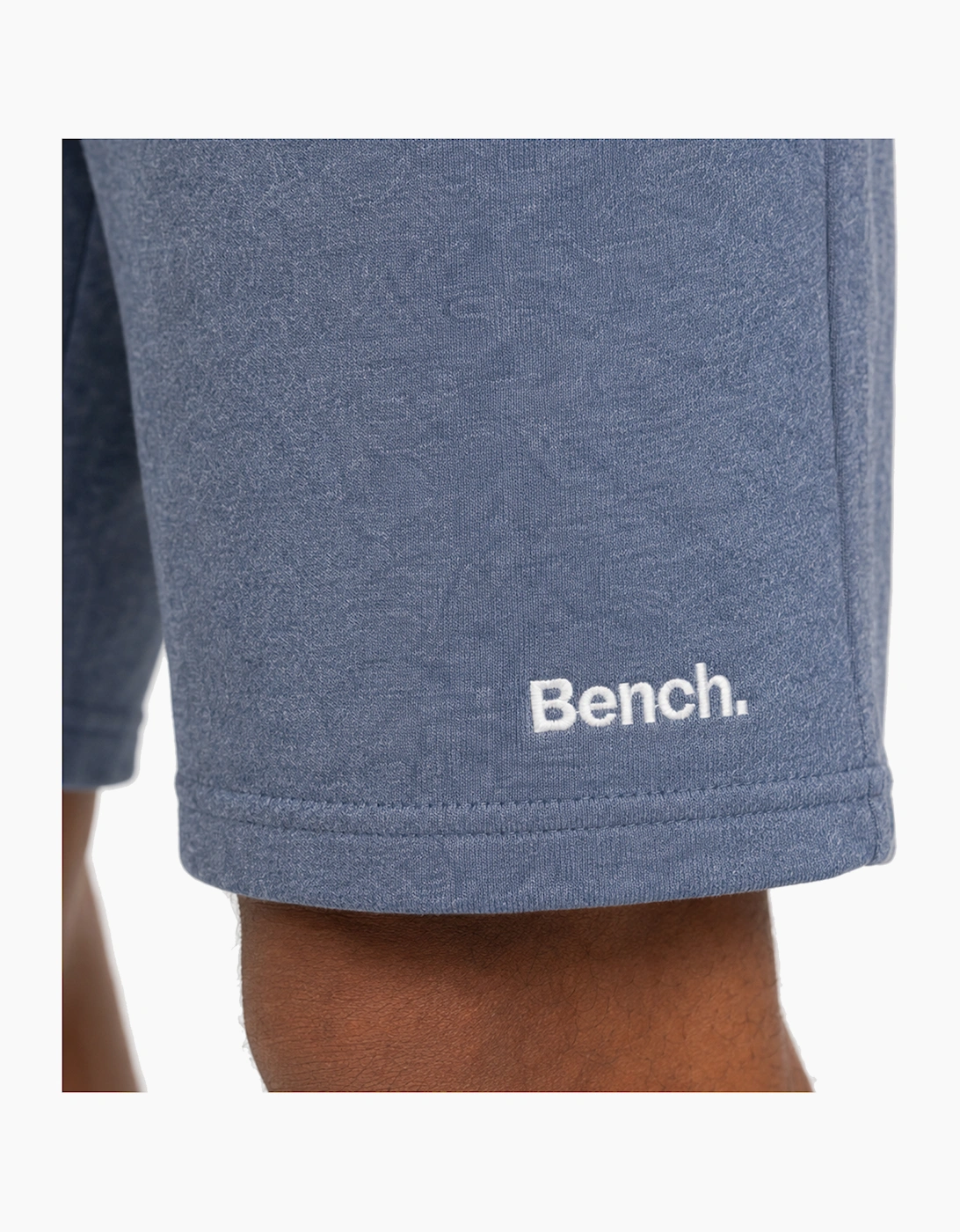 Bench Olliar Mens Fleece Shorts Denim Blue Marl