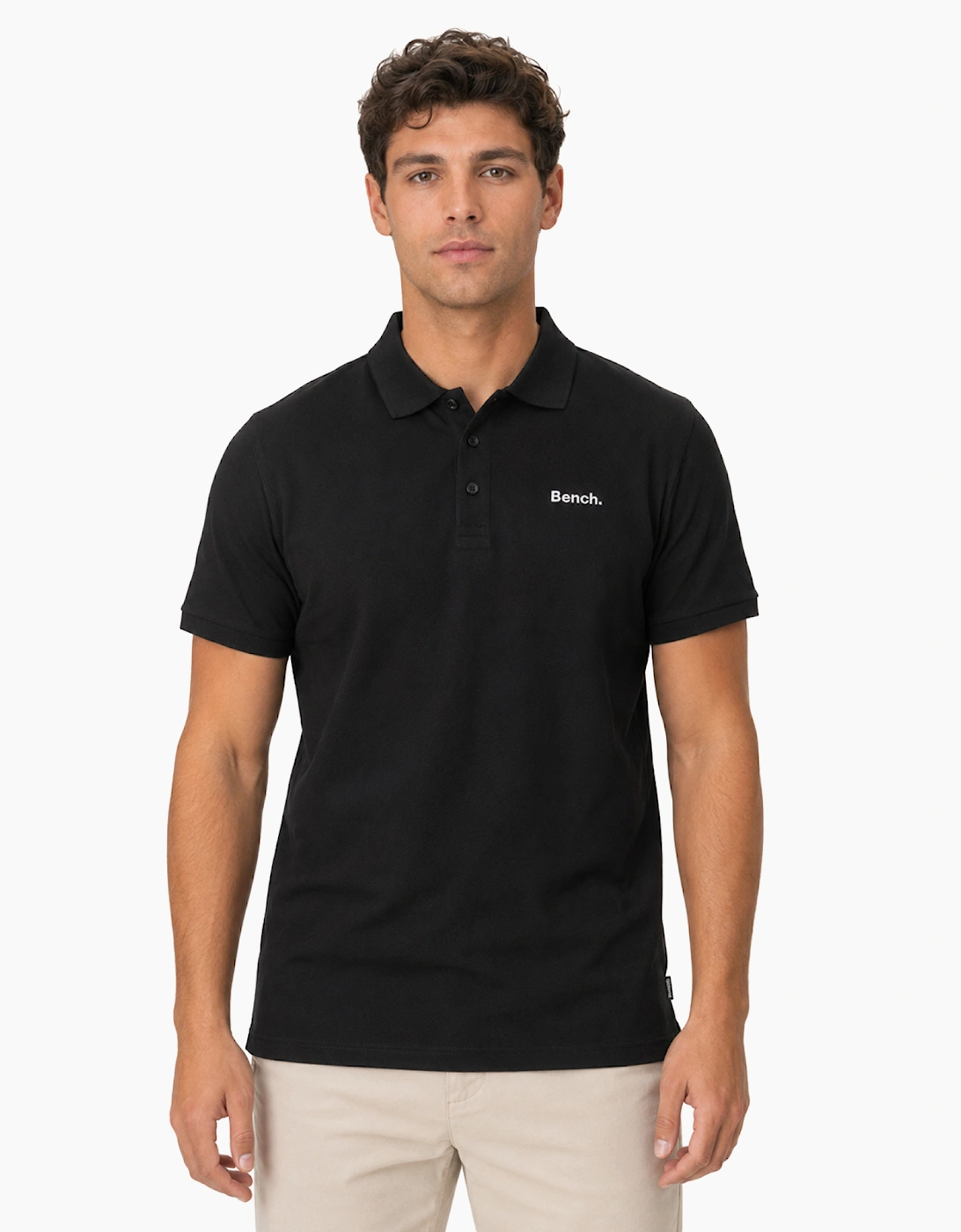 Bench Lonzol Mens Polo Shirt Black