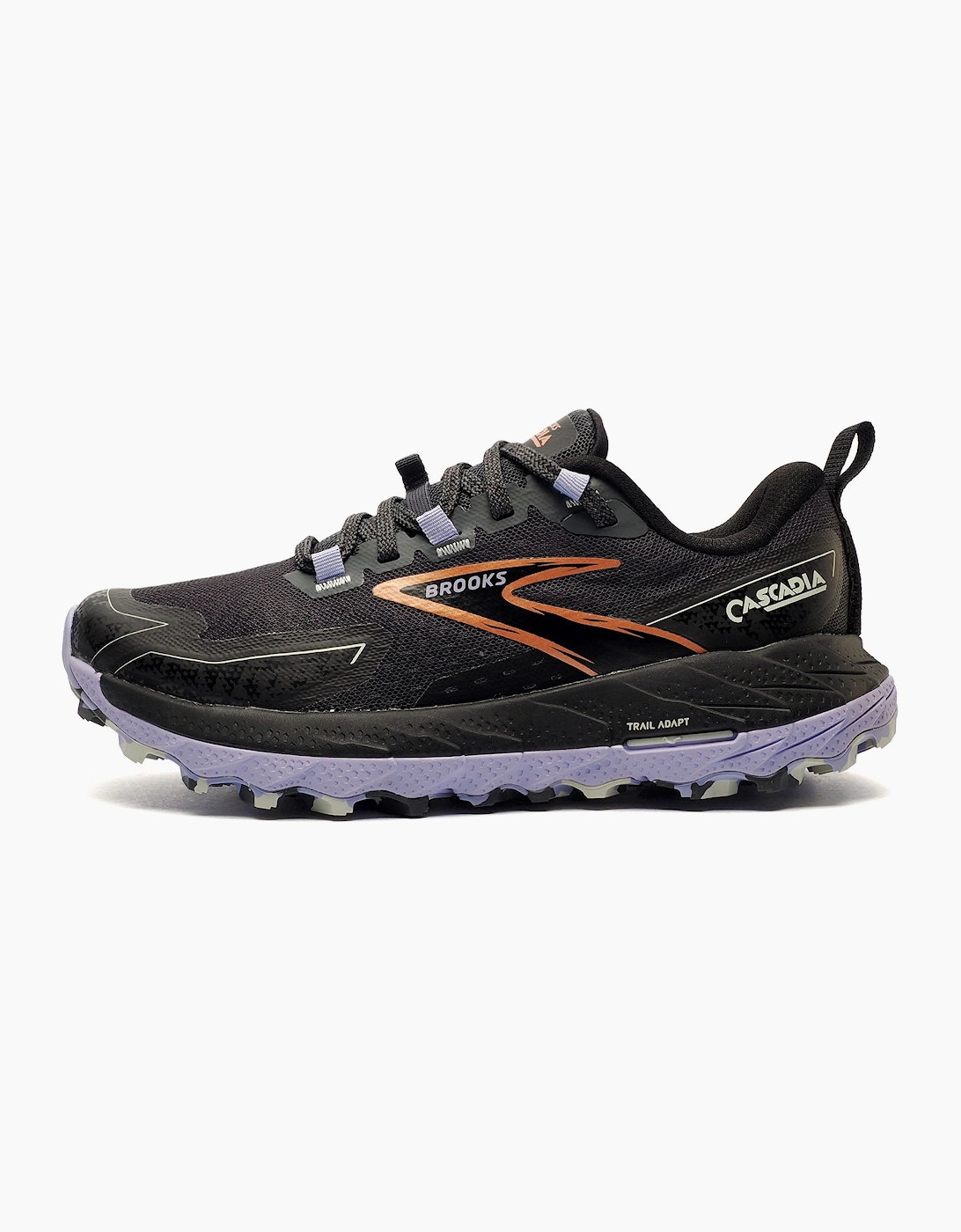 Brooks Cascadia 18 Womens Trail Running Shoes Black / Lavender / Copper