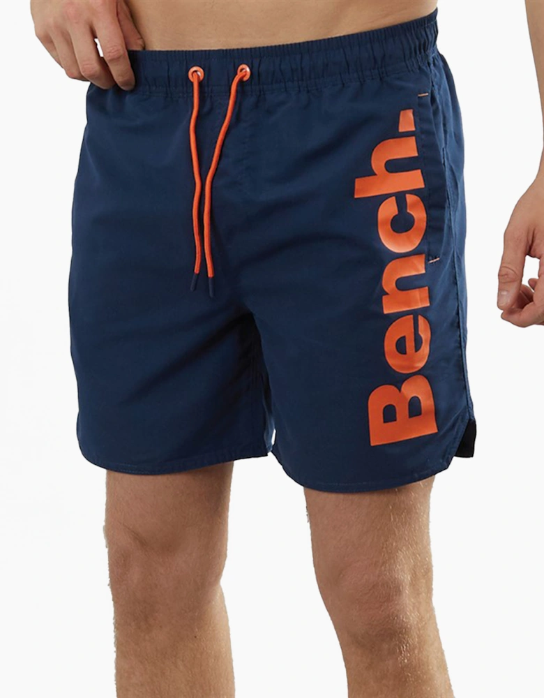 Bench Tahiti Mens Leisure Shorts Navy / Orange