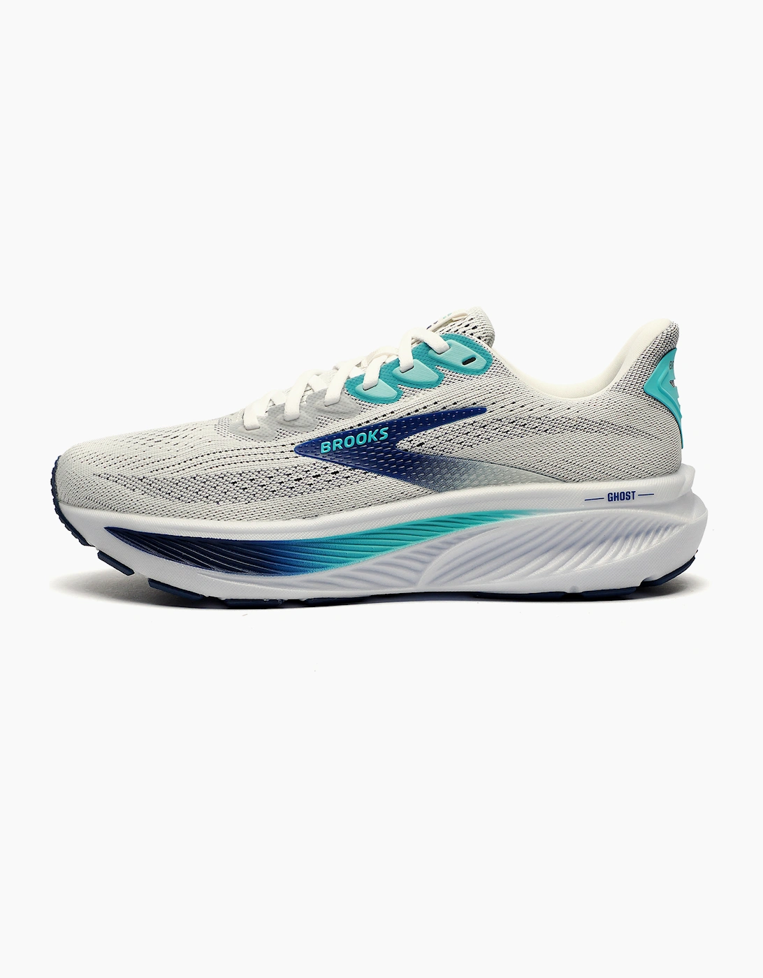 Brooks Ghost 17 Mens Running Shoes White / Blue