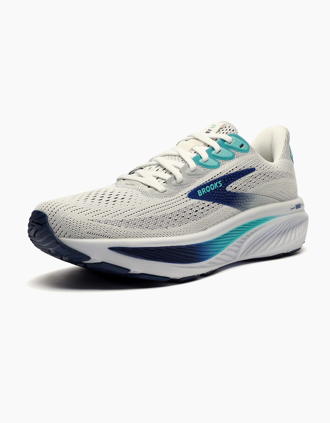 Brooks Ghost 17 Mens Running Shoes White / Blue