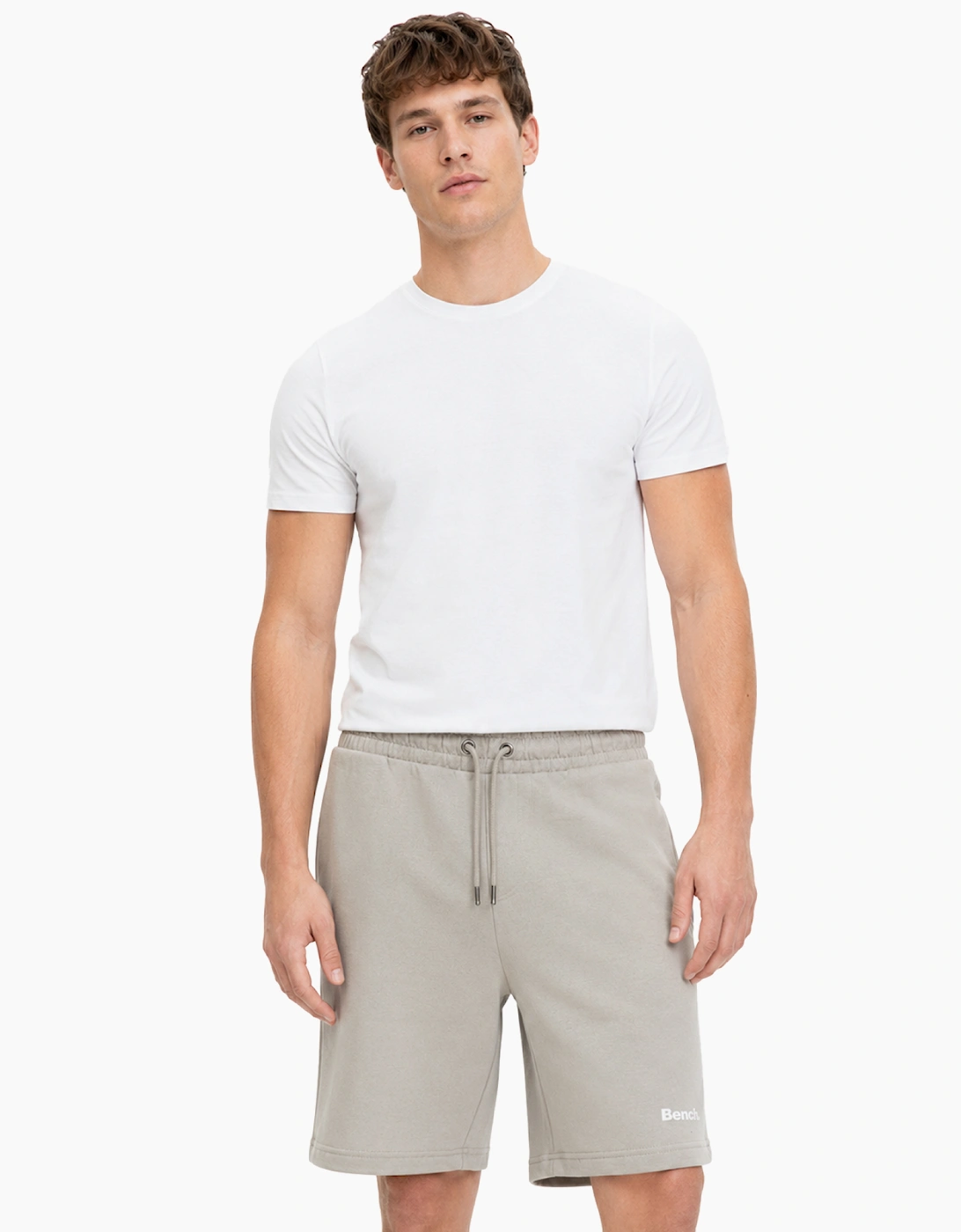 Bench Raloda Mens Fleece Shorts Frost Grey