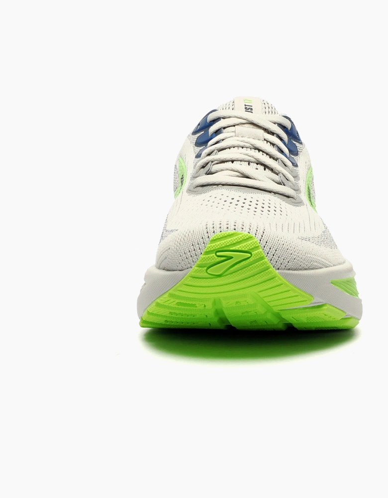 Brooks Ghost 17 Mens Running Shoes Grey Oyster / Blue / Green