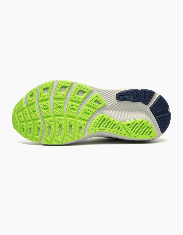 Brooks Ghost 17 Mens Running Shoes Grey Oyster / Blue / Green