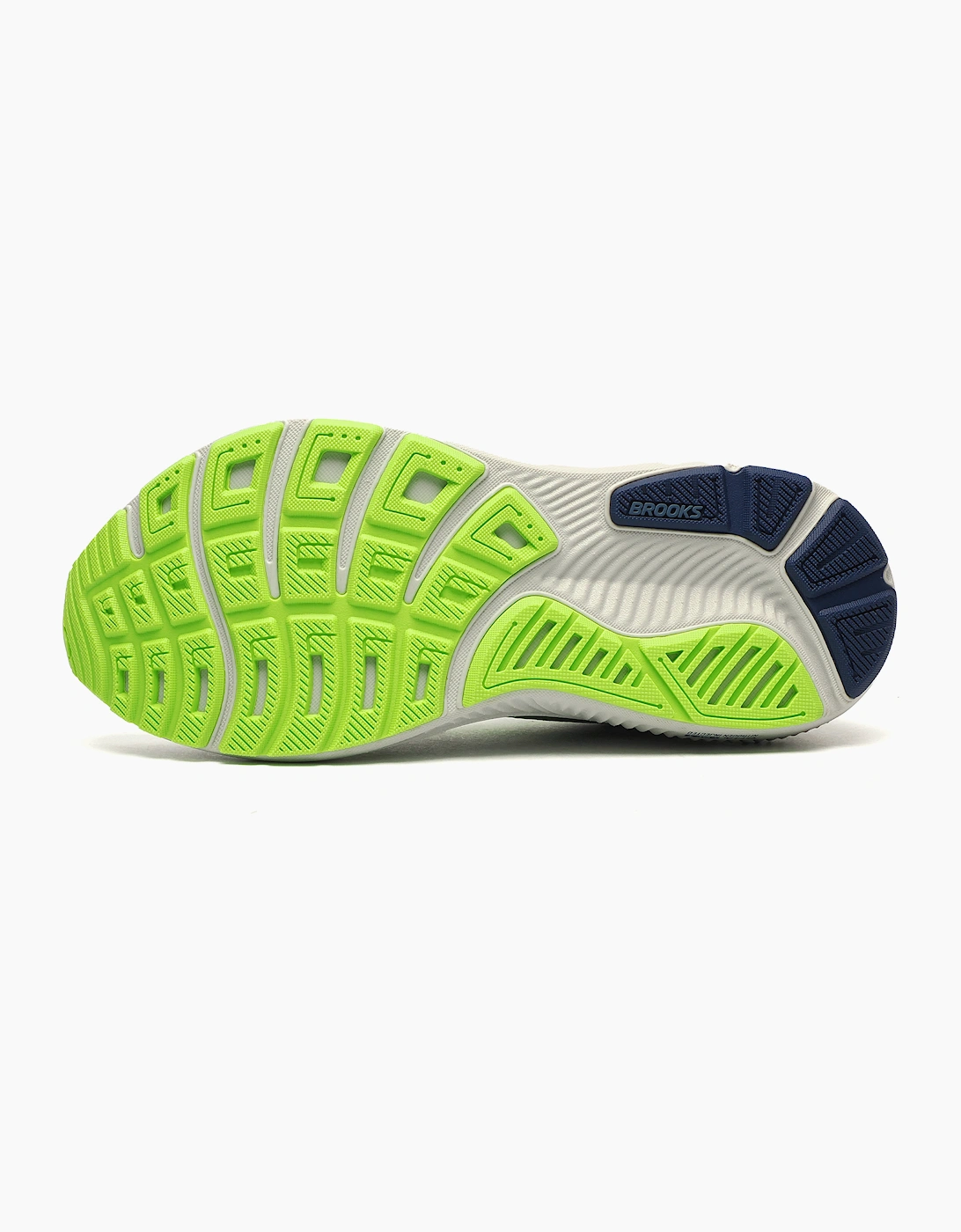 Brooks Ghost 17 Mens Running Shoes Grey Oyster / Blue / Green