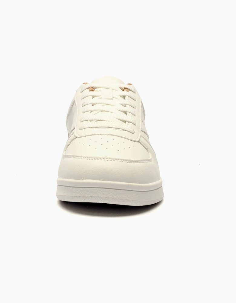 Ben Sherman Original Campus Wide Fit Mens Trainers White / Light Stone