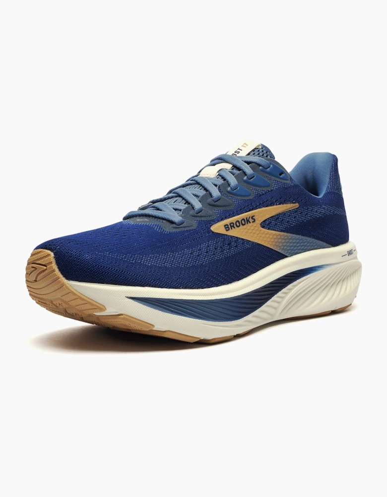 Brooks Ghost 17 Mens Running Shoes Peacoat / Lime / Blue