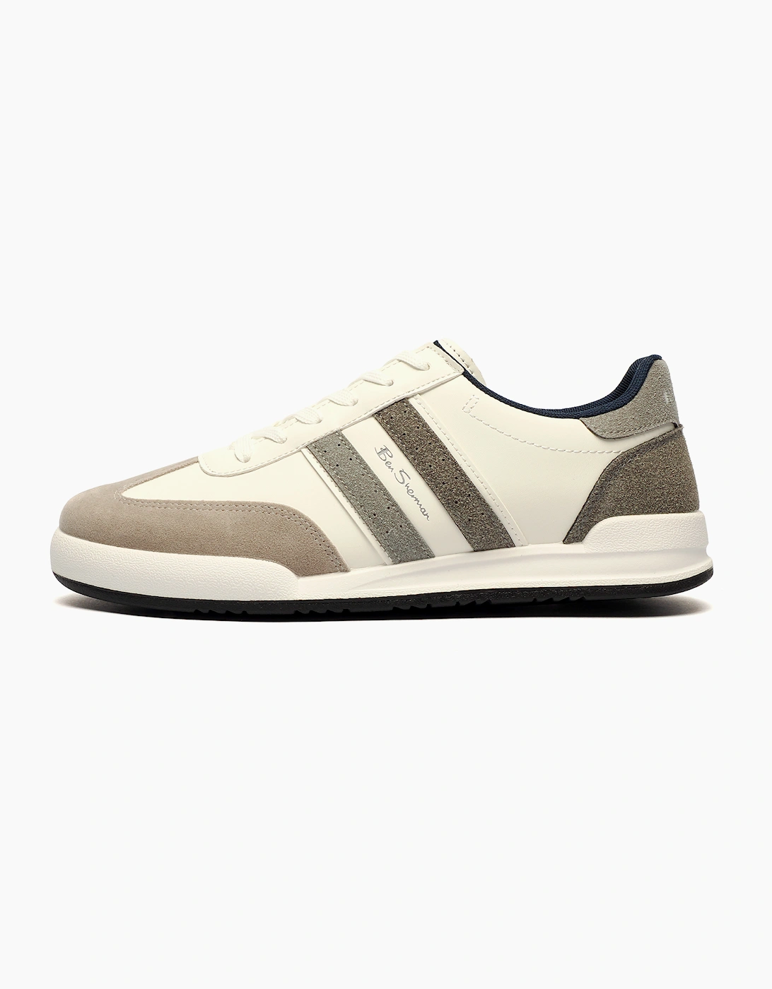 Ben Sherman Original Sokka Mens Trainers White / Grey