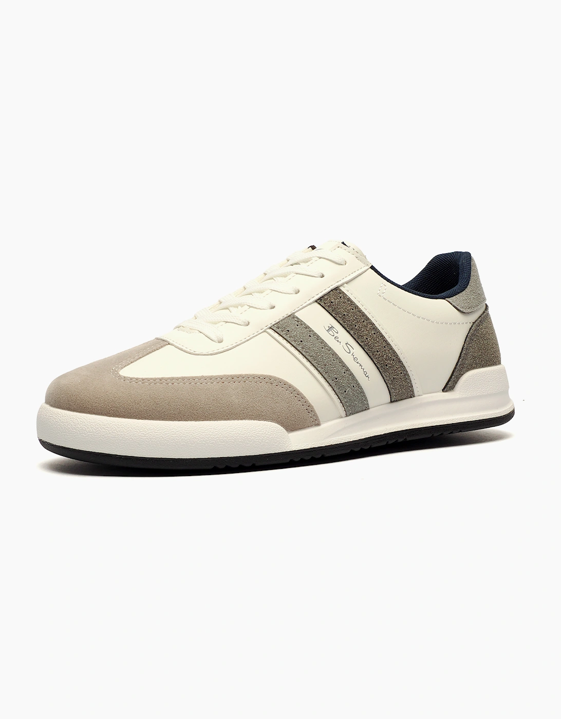 Ben Sherman Original Sokka Mens Trainers White / Grey
