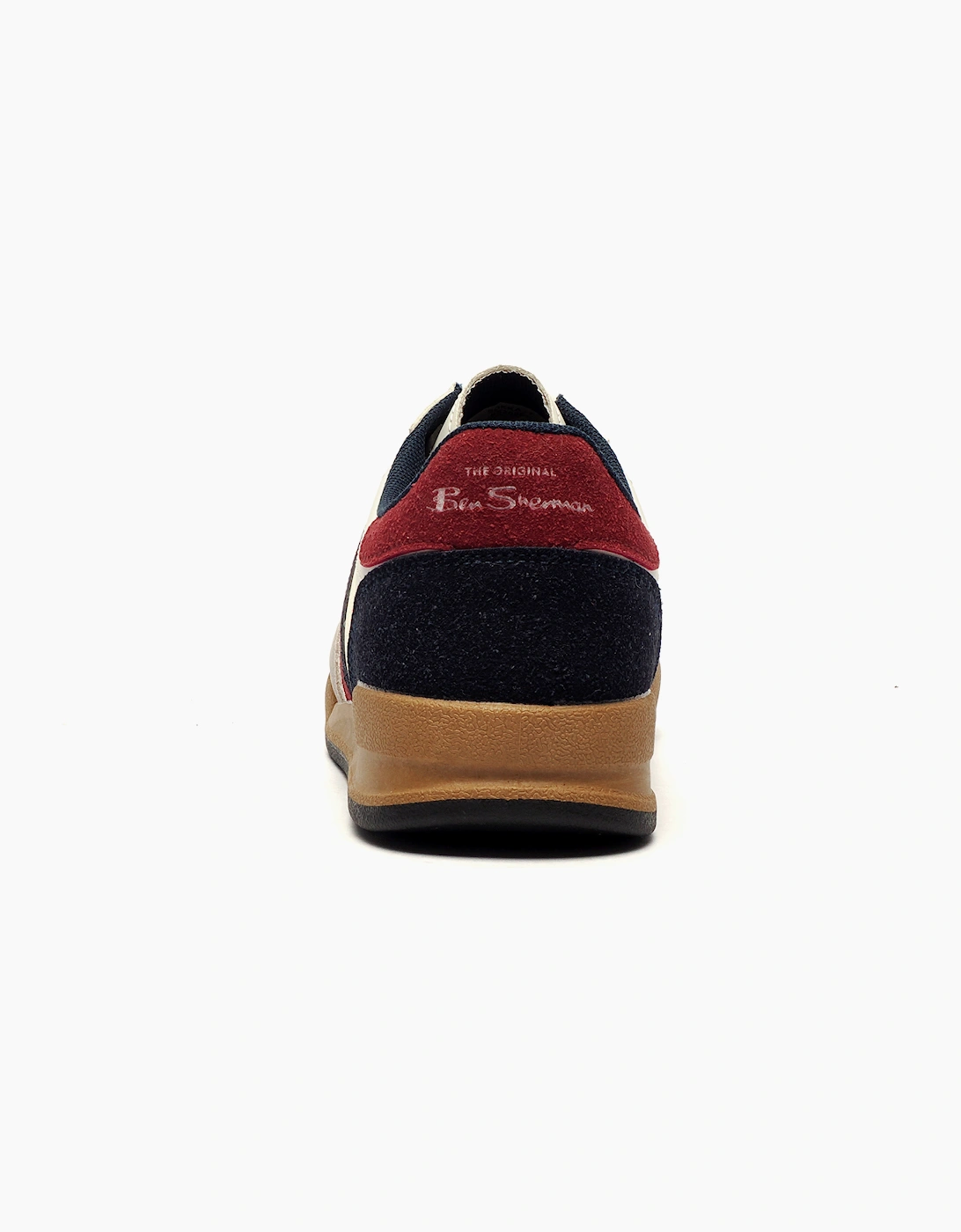 Ben Sherman Original Sokka Mens Trainers White / Navy / Red