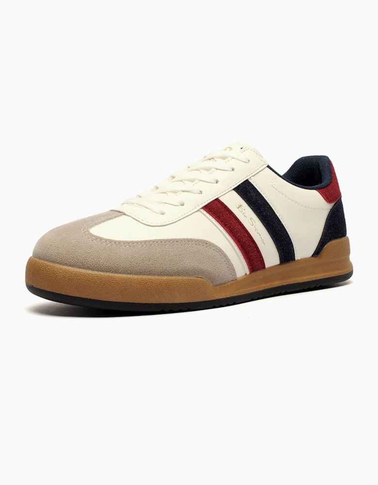 Ben Sherman Original Sokka Mens Trainers White / Navy / Red