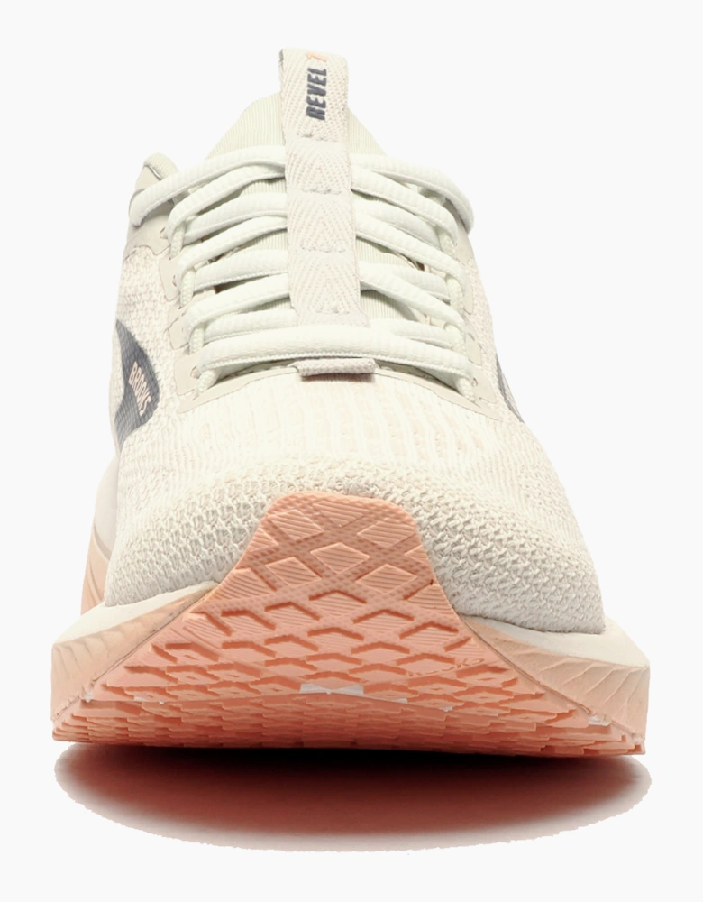 Brooks Revel 7 Womens Running Shoes Oyster / White / Peach