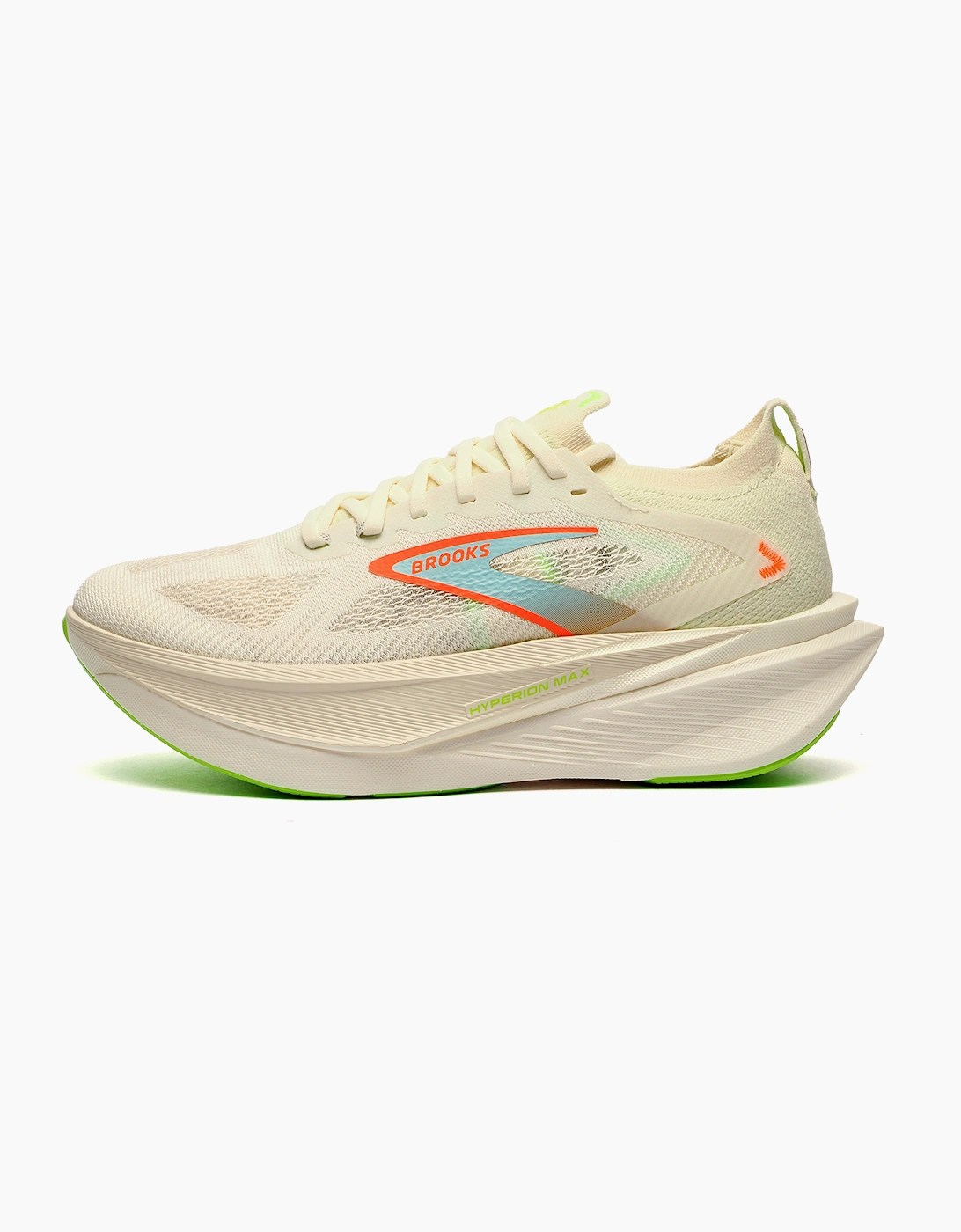 Brooks Hyperion Max 3 Mens Running Shoes Off White / Coconut / Blue / Orange