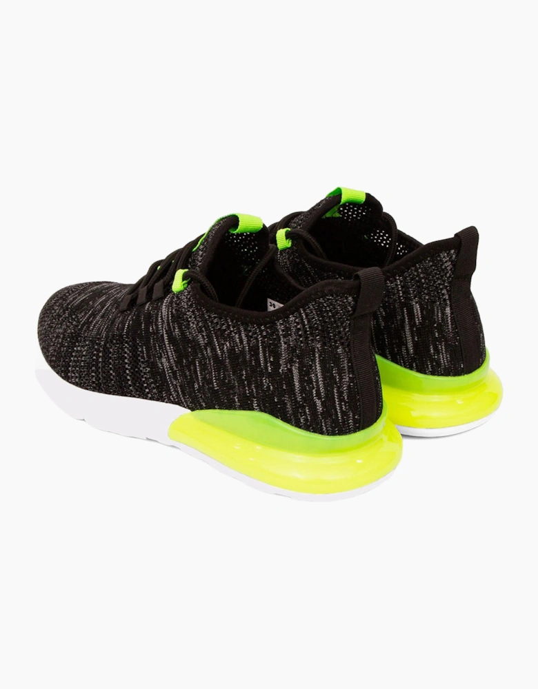 Crosshatch Smitlay Mens Trainers Black/Green