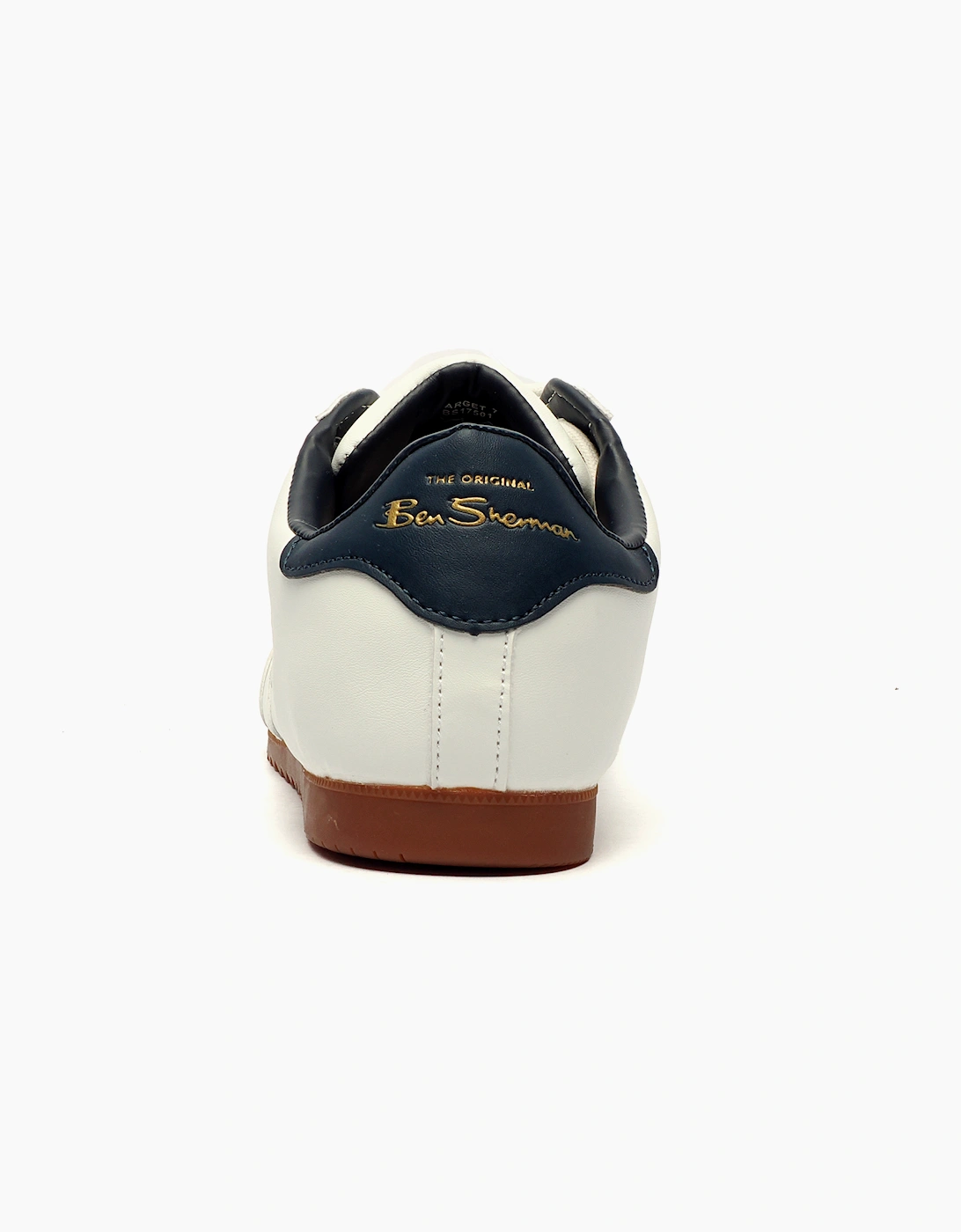 Ben Sherman Original Target Memory Foam Mens Trainers White