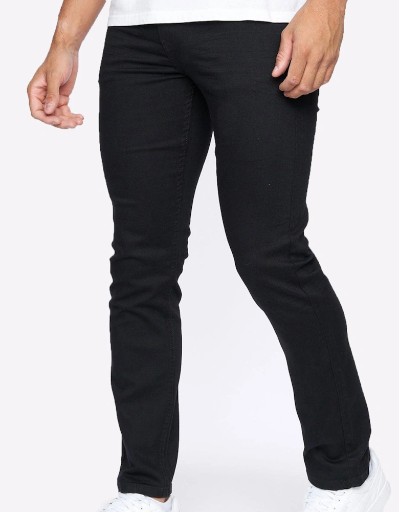 Crosshatch Cadman Mens (Straight Fit) Black Wash