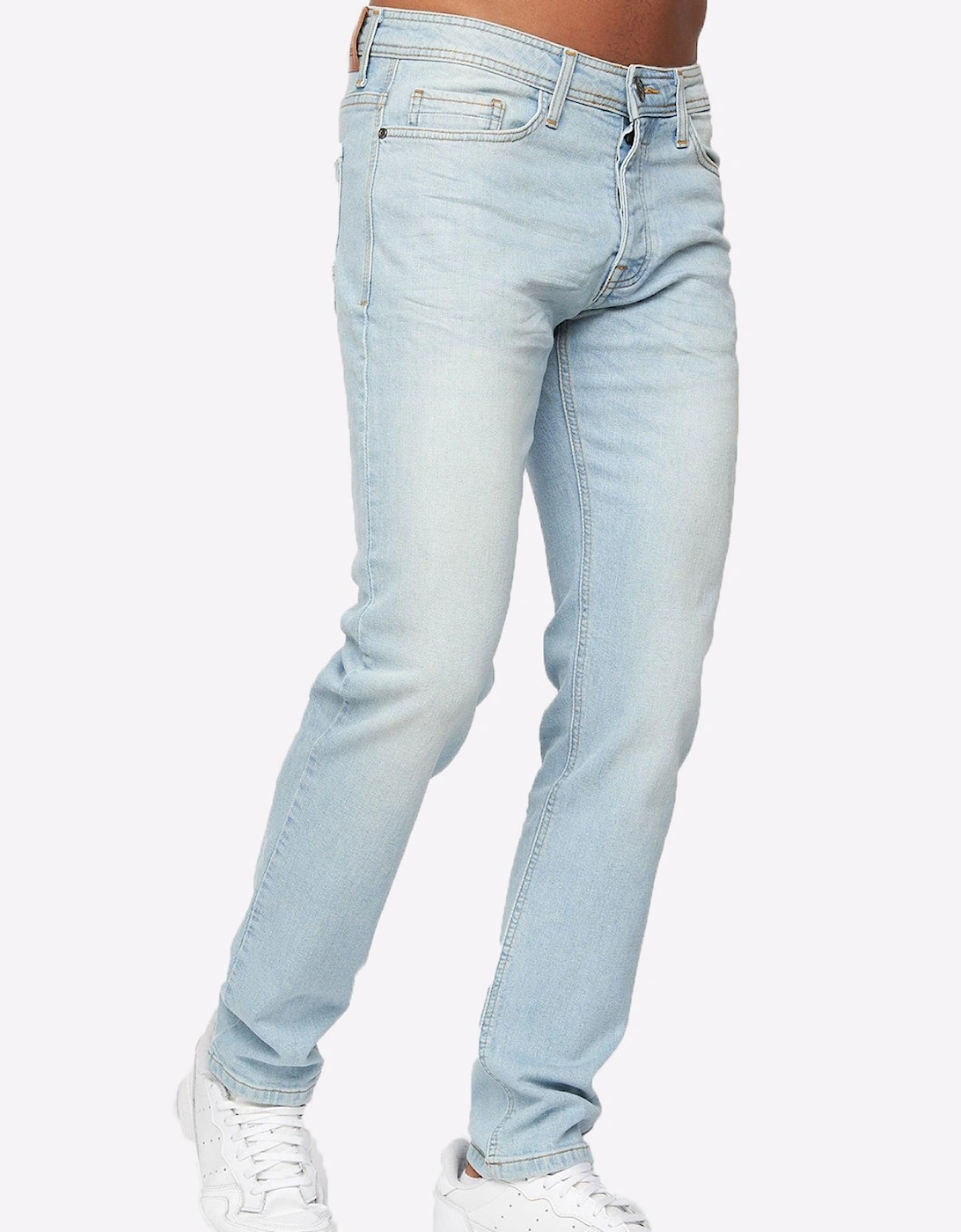 Crosshatch Buraca Slim Fit Jeans Mens Light Wash