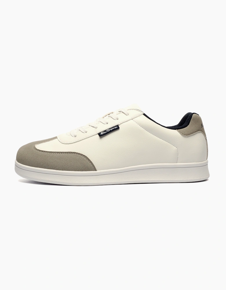 Ben Sherman Original Kenny Wide Fit Mens Trainers White / Navy / Grey