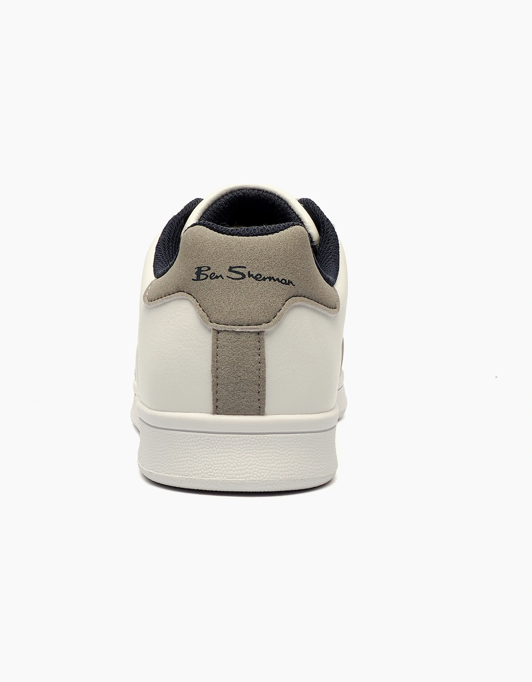 Ben Sherman Original Kenny Wide Fit Mens Trainers White / Navy / Grey