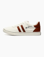 White / Tan / Navy