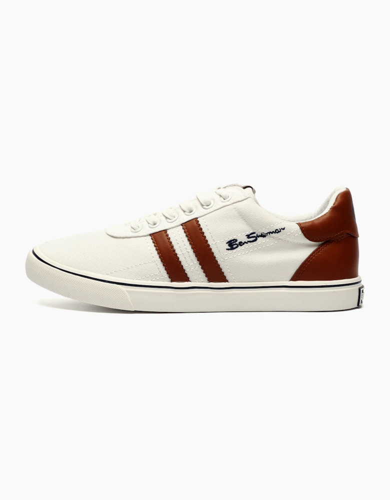 Ben Sherman Original Dexxy Trainers Mens White / Tan / Navy