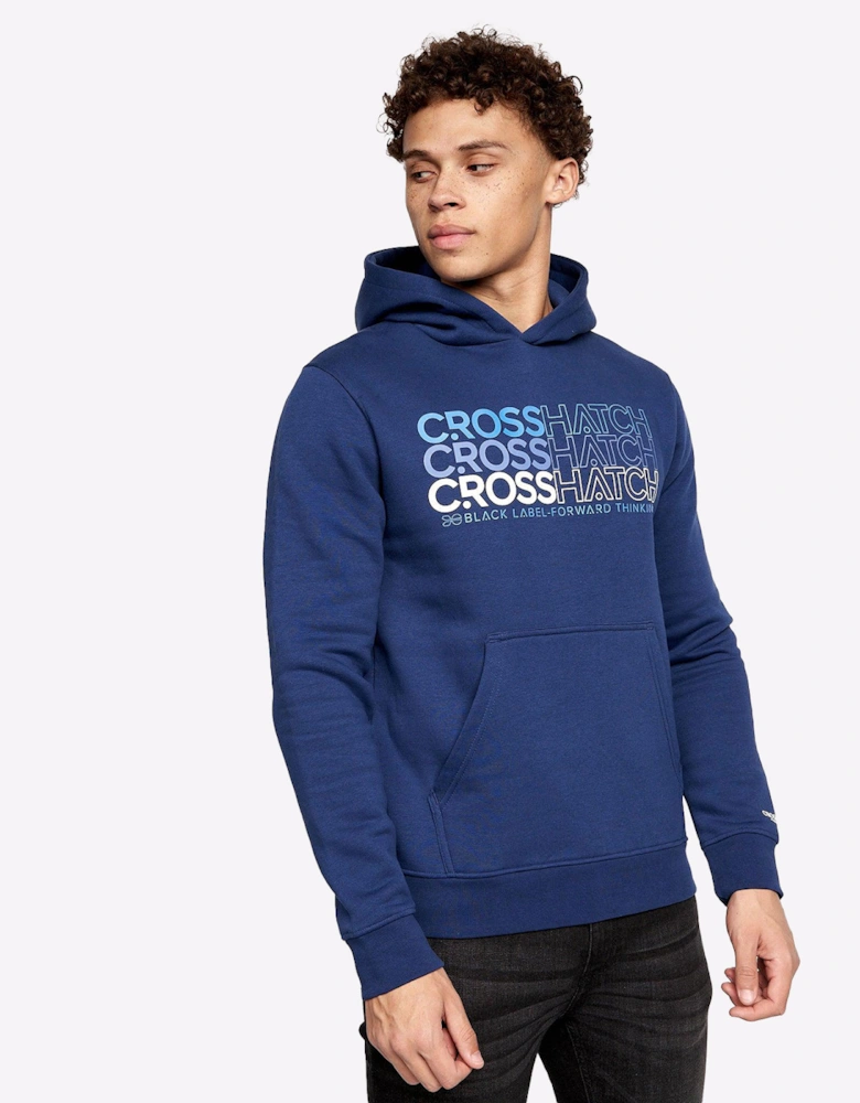 Crosshatch Larmen Hoodie Mens (2 Pack) Navy/Blue