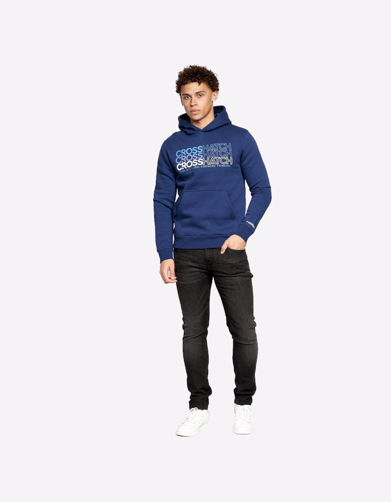 Crosshatch Larmen Hoodie Mens (2 Pack) Navy/Blue