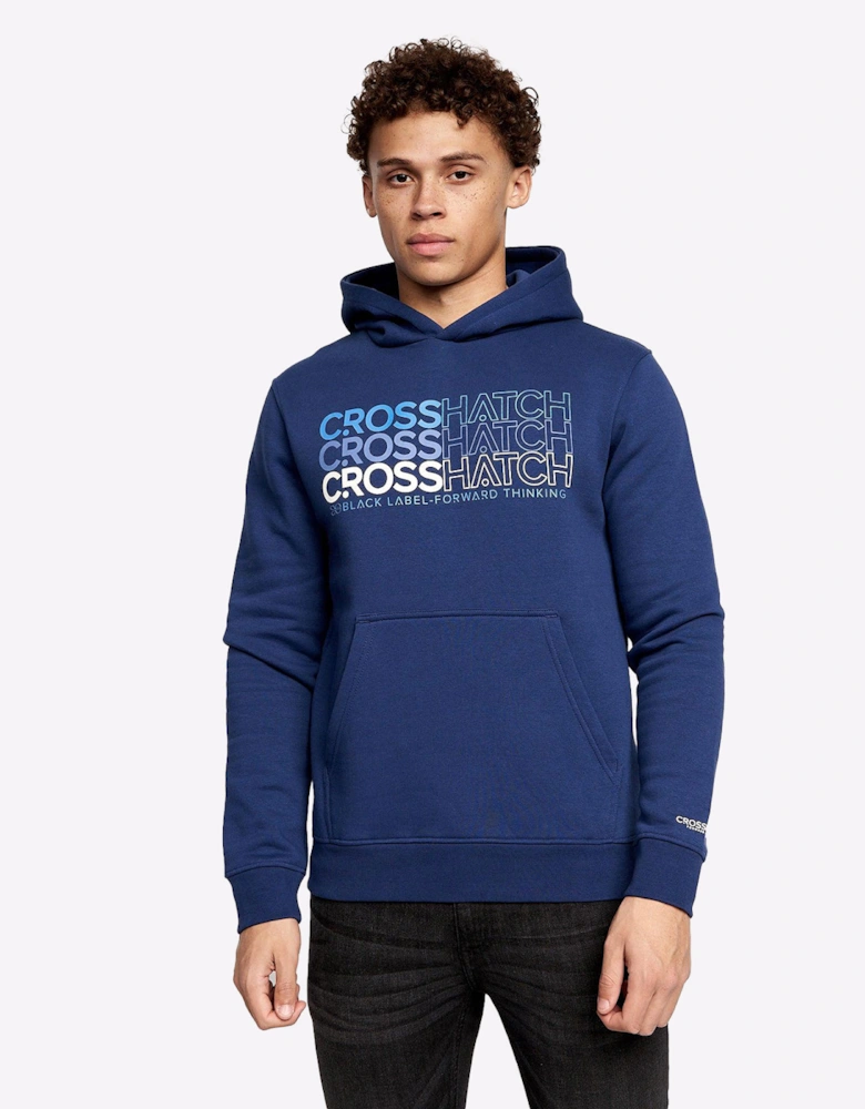 Crosshatch Larmen Hoodie Mens (2 Pack) Navy/Blue